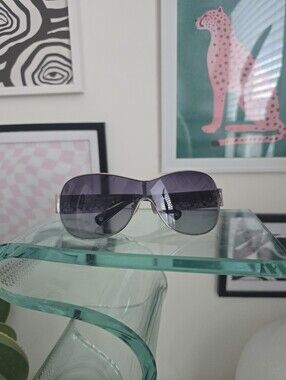 Coach Y2K Leanne Sunglasses Silver/Blue